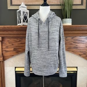 Te Verde Women's Heather Gray Pullover Athleisure Hoodie Sz. M NWOT